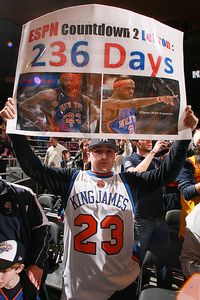 New York fans can't wait for Lebron James to become a free agent